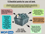 5 point heating oil tank check list